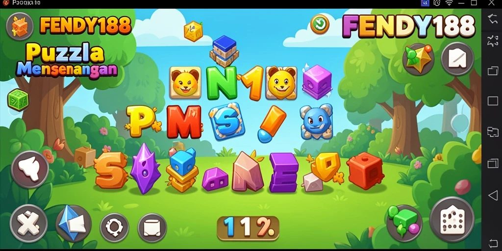 Tampilan menarik dari gameplay Puzzle FENDY188 yang seru.