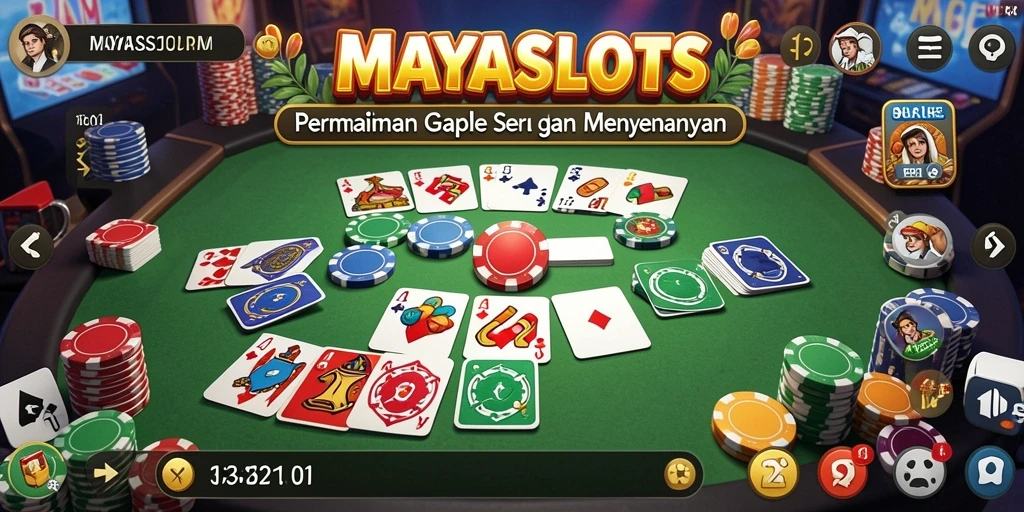 Screenshot gameplay Gaple yang menarik dan seru.