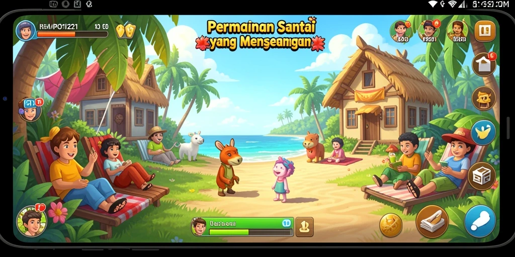 Tampilan menarik dari gameplay MPO1221 yang menyenangkan dan menenangkan.